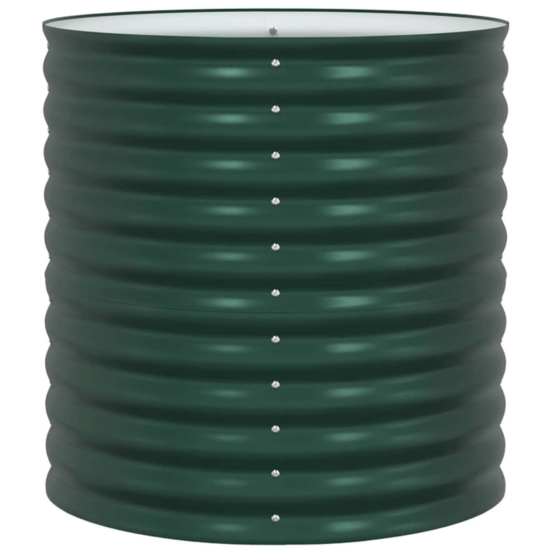 vidaXL Garden Raised Bed Green 80 x 80 x 81 cm Steel