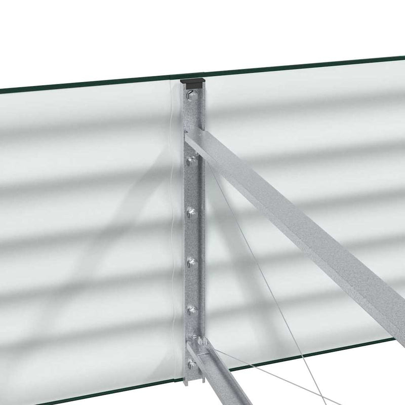 vidaXL Garden Raised Bed Green 320 x 80 x 44 cm Steel