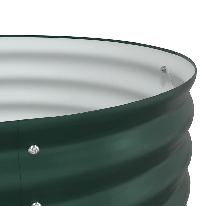 vidaXL Garden Raised Bed Green 320 x 80 x 44 cm Steel