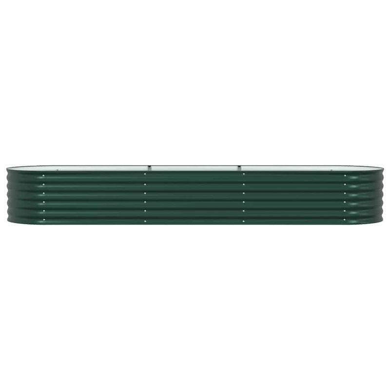 vidaXL Garden Raised Bed Green 320 x 80 x 44 cm Steel
