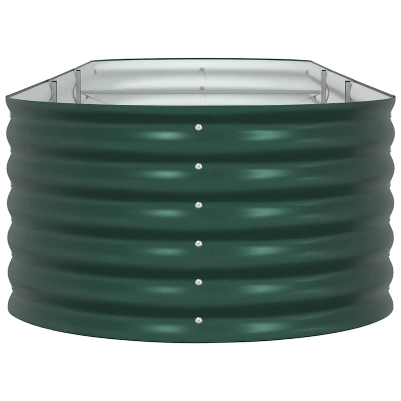 vidaXL Garden Raised Bed Green 320 x 80 x 44 cm Steel