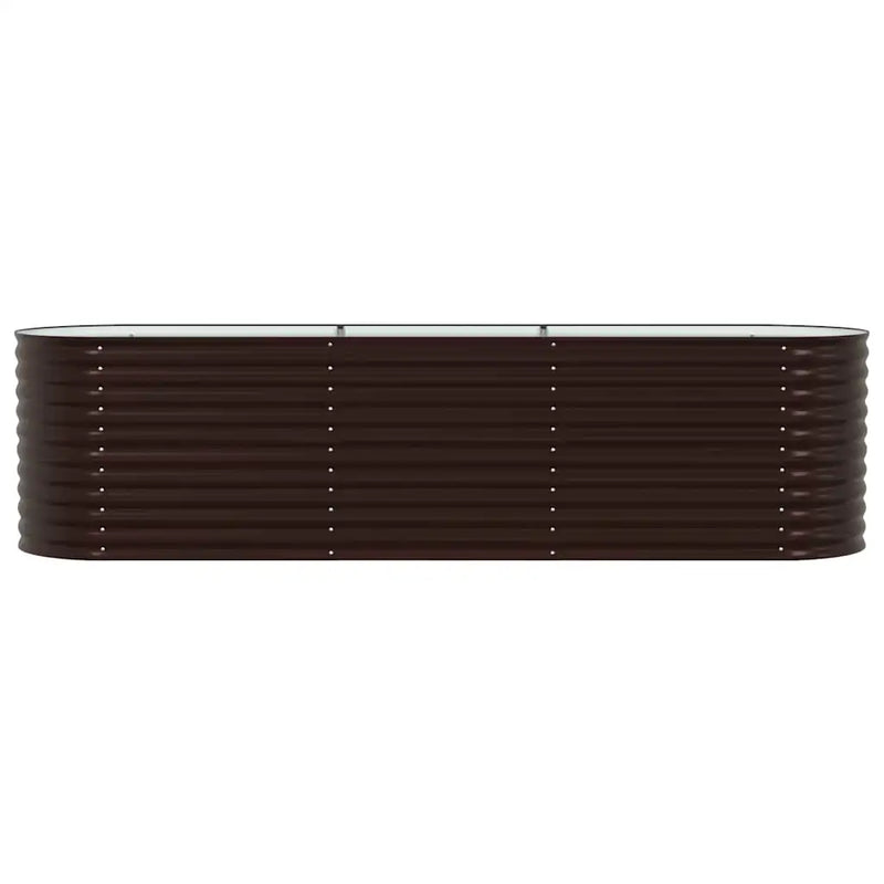 Raised Bed Brown 320 x 80 x 81 cm Steel