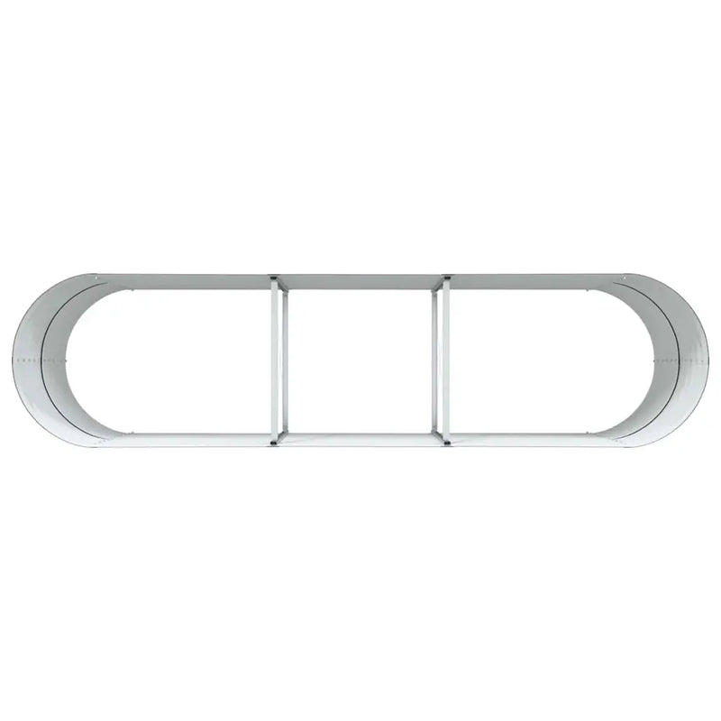 Raised Bed Brown 320 x 80 x 81 cm Steel
