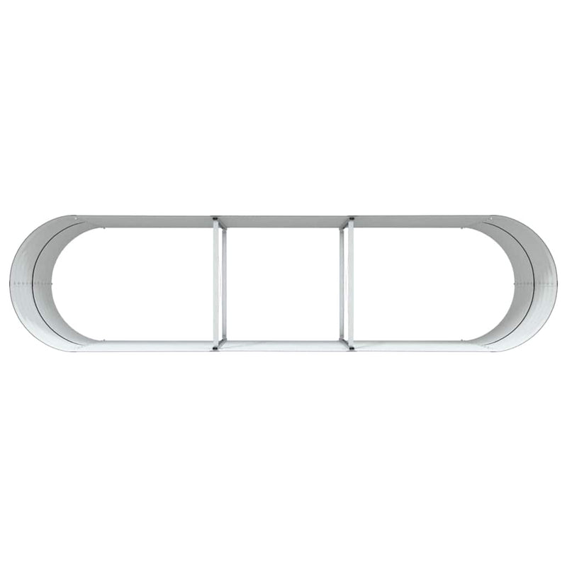 vidaXL Garden Raised Bed Brown 320 x 80 x 81 cm Steel