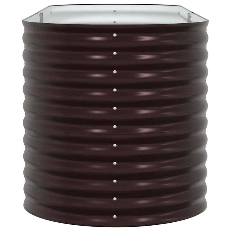 vidaXL Garden Raised Bed Brown 240 x 80 x 81 cm Steel