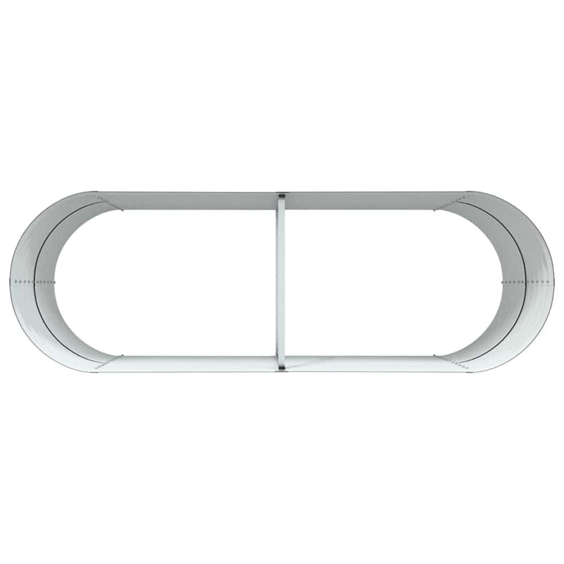 vidaXL Garden Raised Bed Brown 240 x 80 x 81 cm Steel