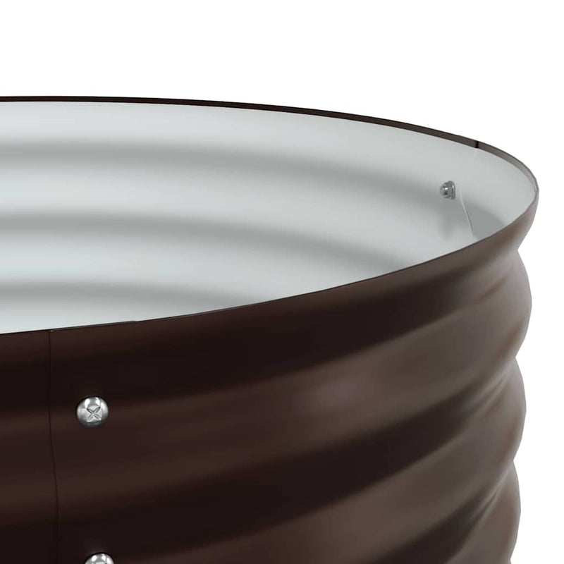 vidaXL Garden Raised Bed Brown 160 x 80 x 81 cm Steel