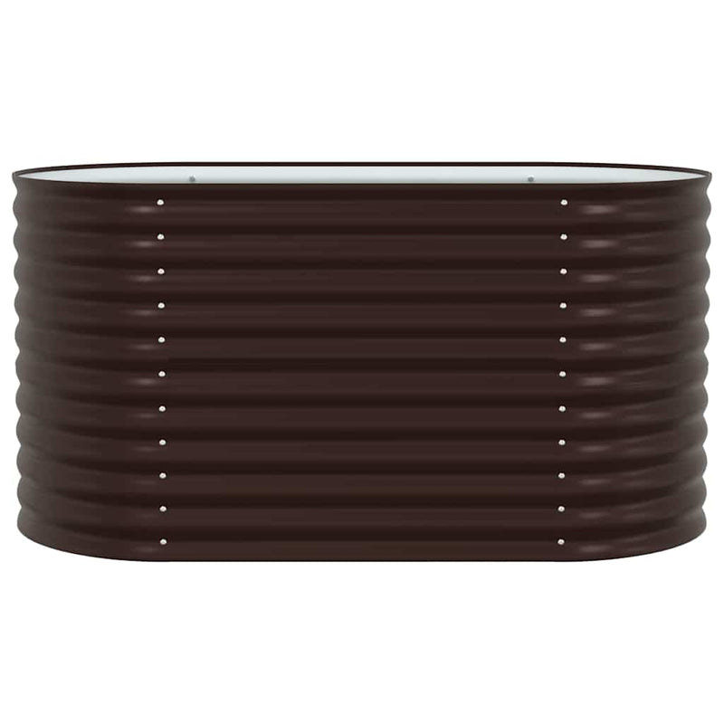 vidaXL Garden Raised Bed Brown 160 x 80 x 81 cm Steel