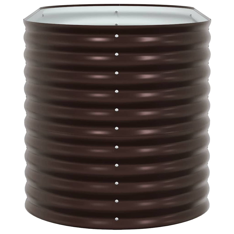 vidaXL Garden Raised Bed Brown 160 x 80 x 81 cm Steel