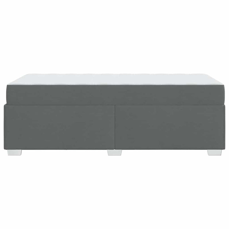vidaXL Bed Frame Dark grey 90 x 190 cm Fabric
