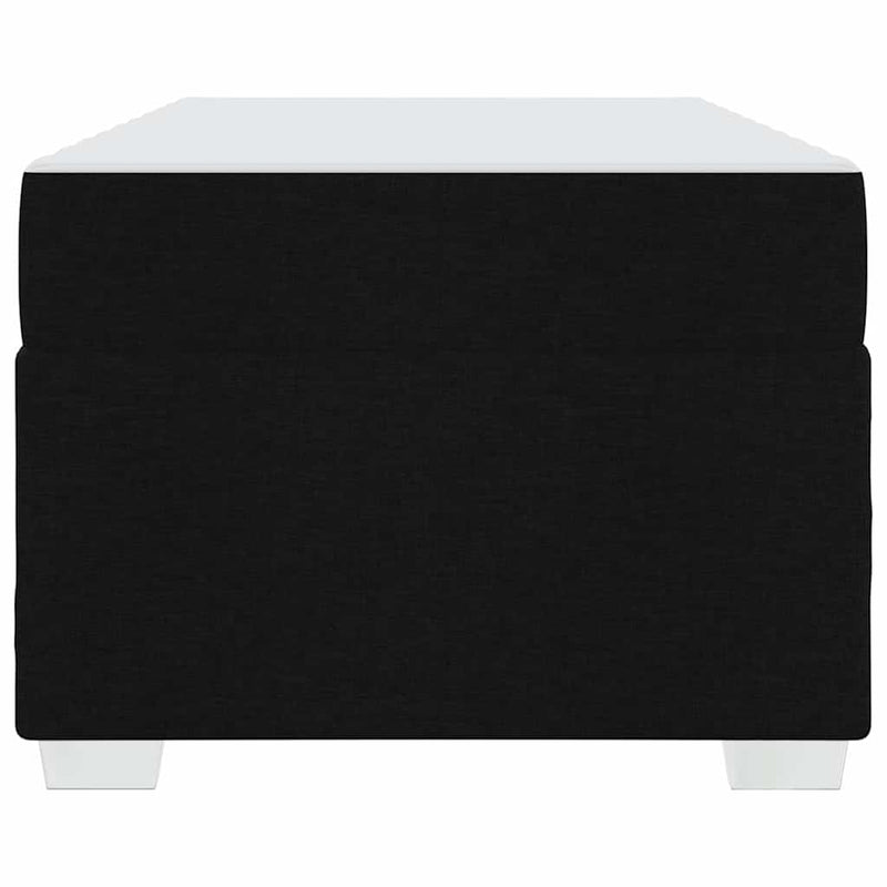 vidaXL Bed Frame with Mattress Black 90 x 190 cm Fabric