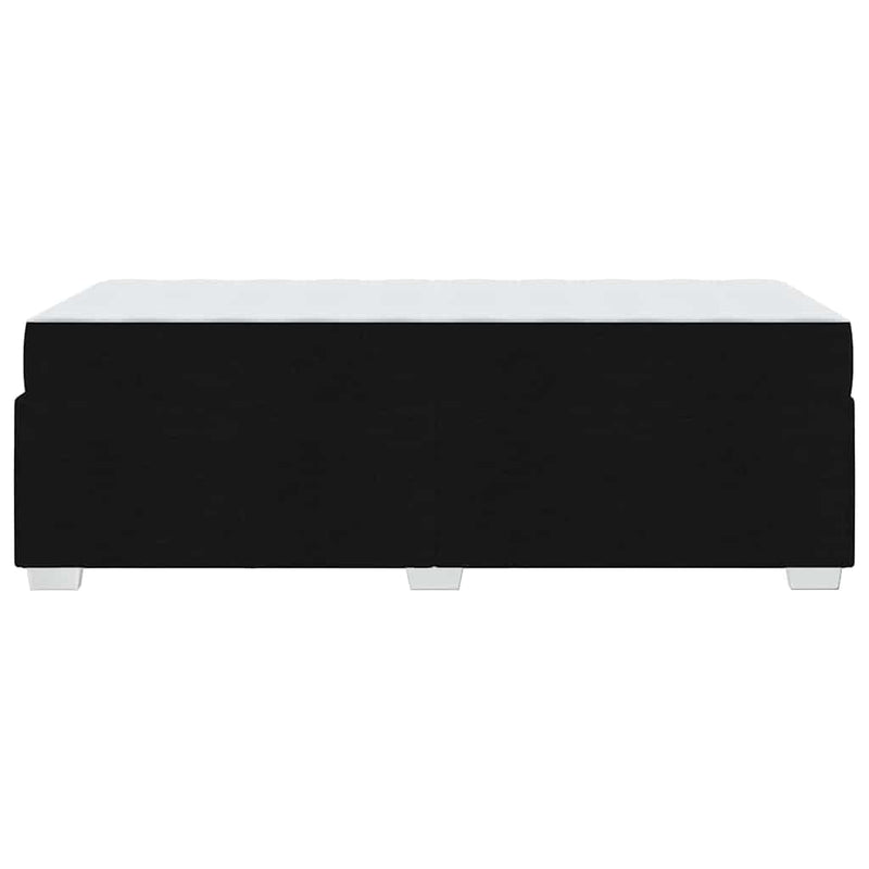 vidaXL Bed Frame with Mattress Black 90 x 190 cm Fabric