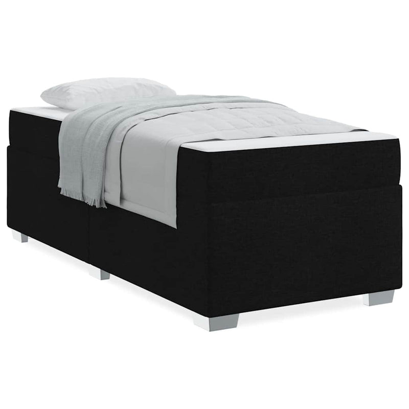 vidaXL Bed Frame Black 90 x 190 cm Fabric
