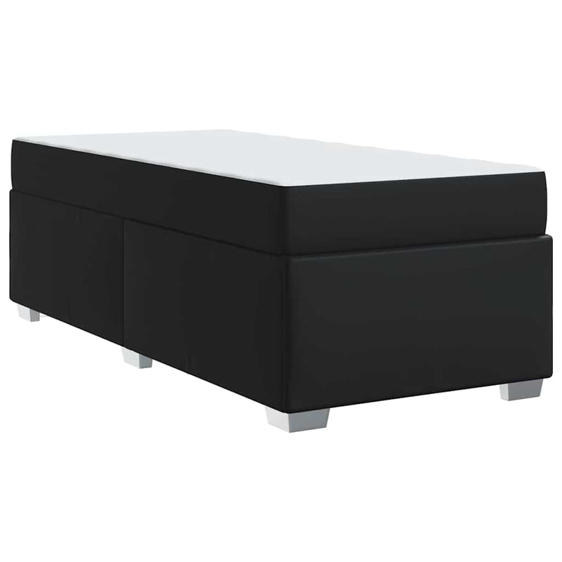 vidaXL Bed Frame with Mattress Black 90 x 190 cm Fabric