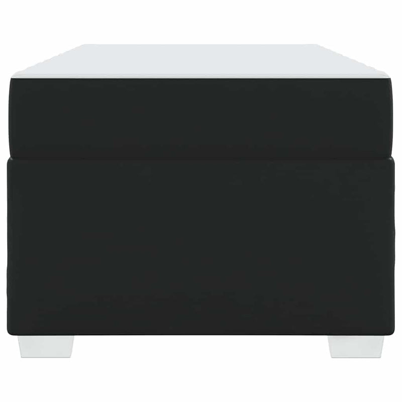 vidaXL Bed Frame with Mattress Black 90 x 190 cm Fabric