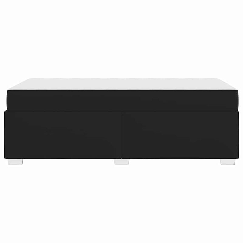 vidaXL Bed Frame with Mattress Black 90 x 190 cm Fabric