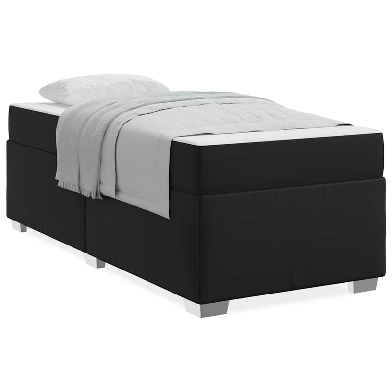 vidaXL Bed Frame Black 90 x 190 cm Faux leather