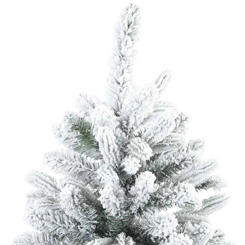 Artificial Hinged Christmas Tree Snow Flocked White 180 cm