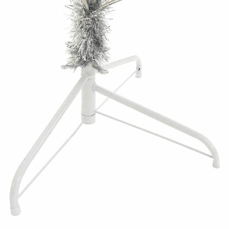 Artificial Pre-lit Christmas Tree Silver 210 cm PET