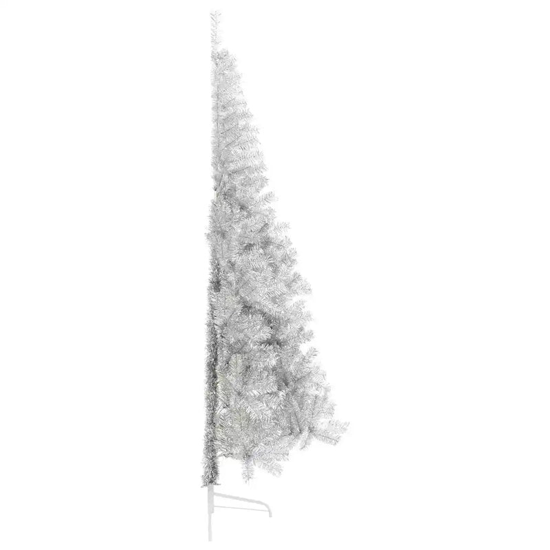 Artificial Pre-lit Christmas Tree Silver 210 cm PET
