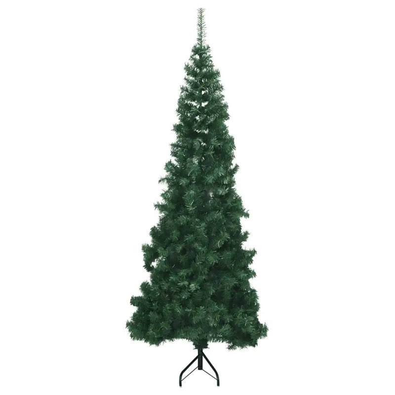 Corner Artificial Christmas Tree Green 180 cm PVC and Metal