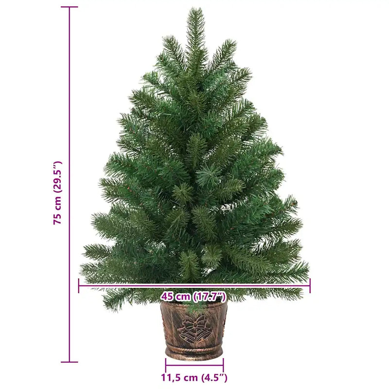 Artificial Christmas Tree 75 cm PVC, PE and steel Green