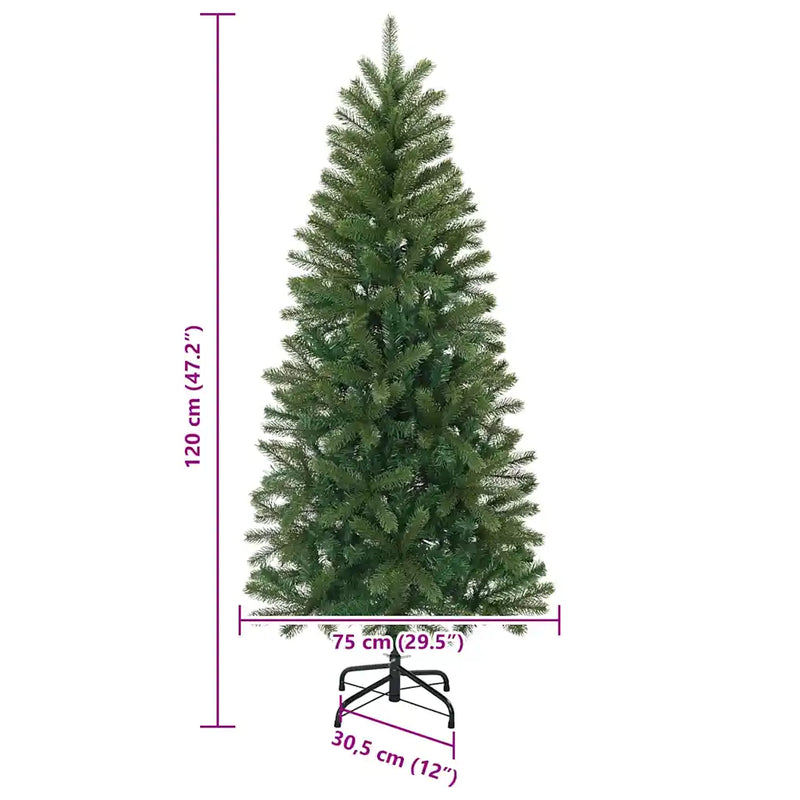 Artificial Christmas Tree 120 cm PVC, PE and steel Green