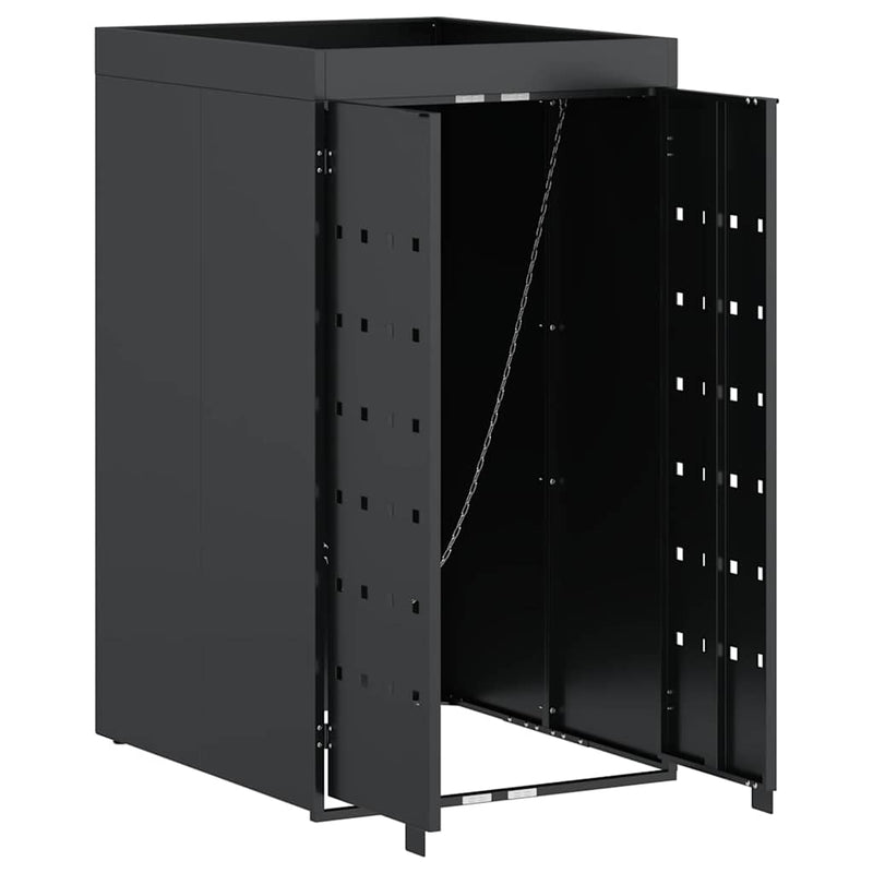 Wheelie Bin Storage with Planter Roof for Single 240L Bin