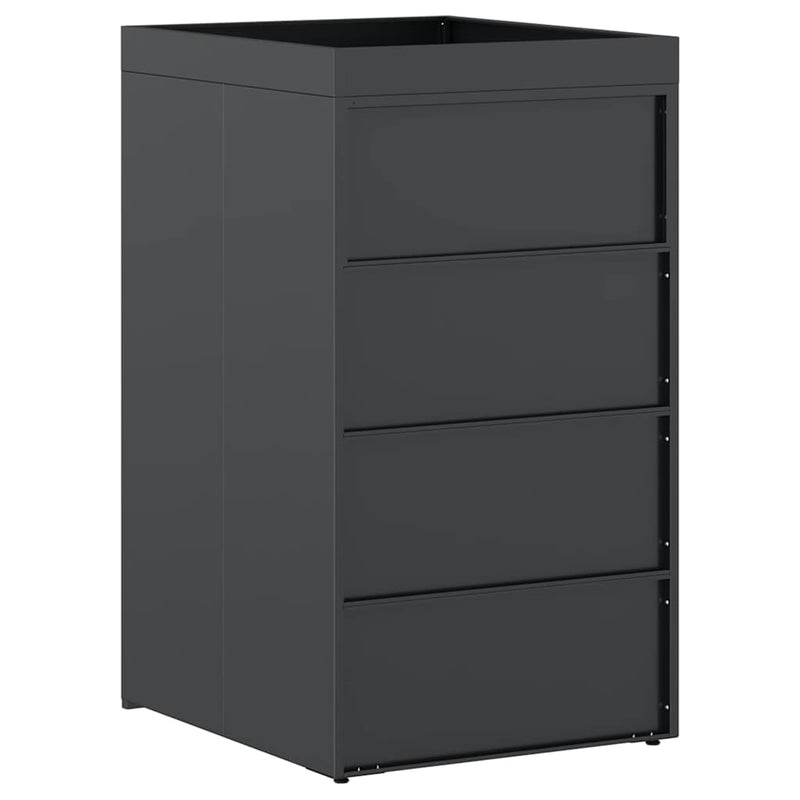 Wheelie Bin Storage with Planter Roof for Single 240L Bin