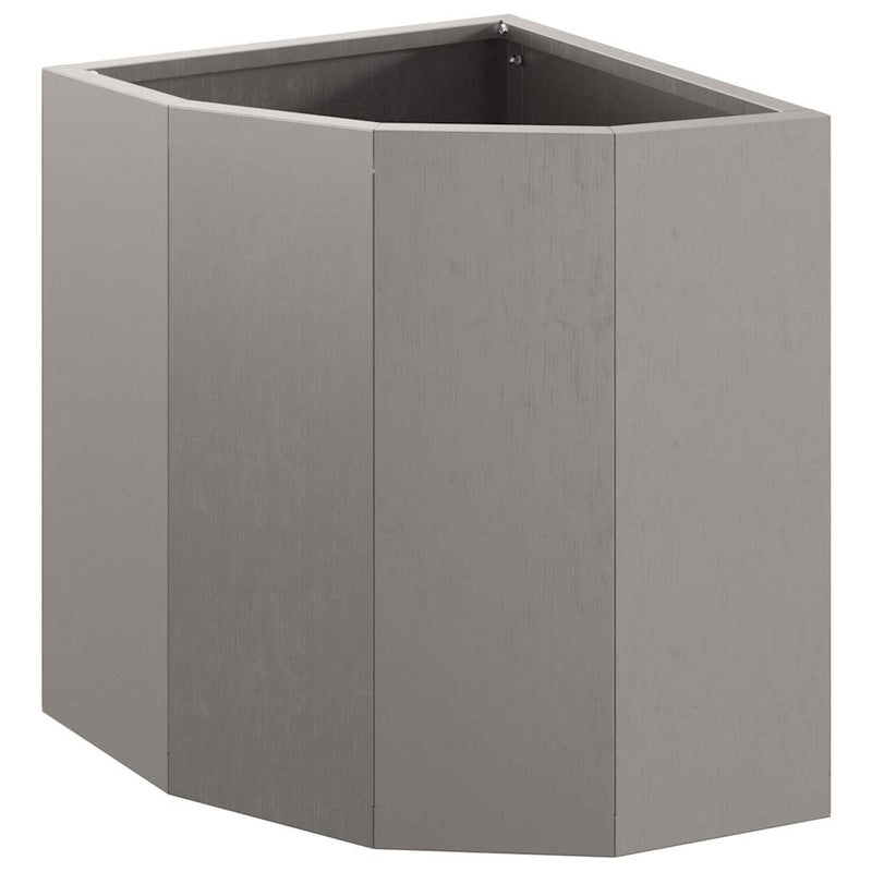 vidaXL Corner Planter Rusty 30 x 30 x 35 cm Weathering steel