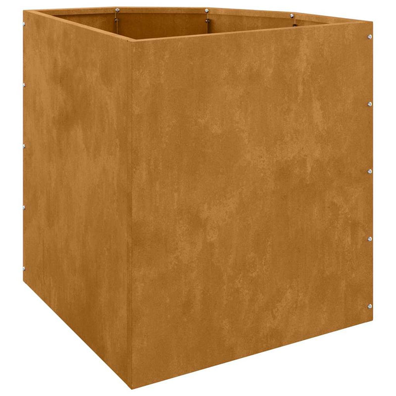 vidaXL Corner Planter Rusty 45 x 45 x 50 cm Weathering steel