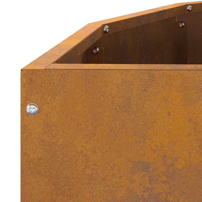 vidaXL Planter Rusty 90 x 45 x 35 cm Weathering Steel
