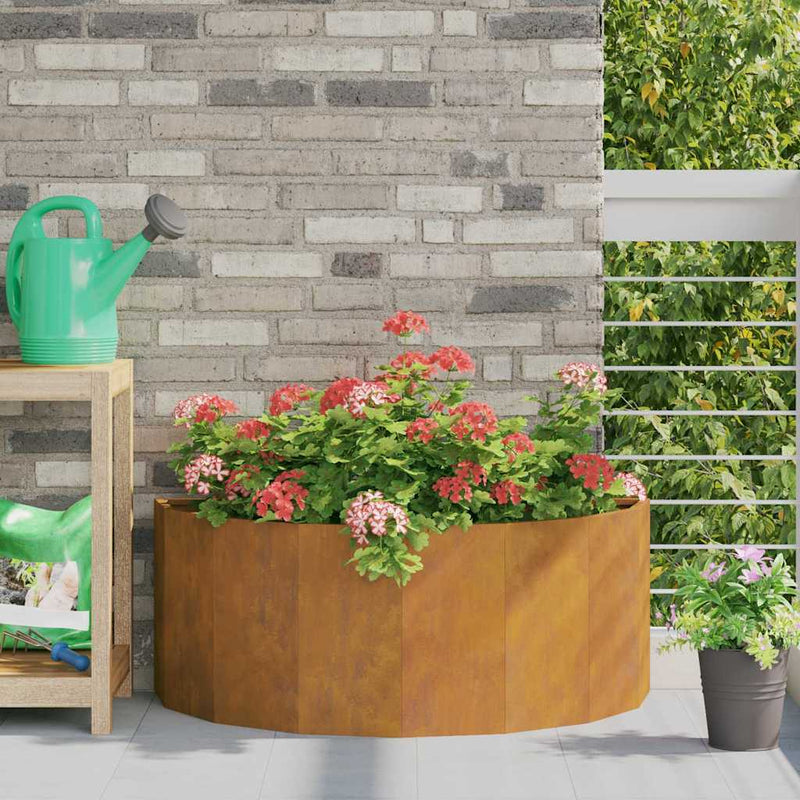 vidaXL Planter Rusty 90 x 45 x 35 cm Weathering Steel