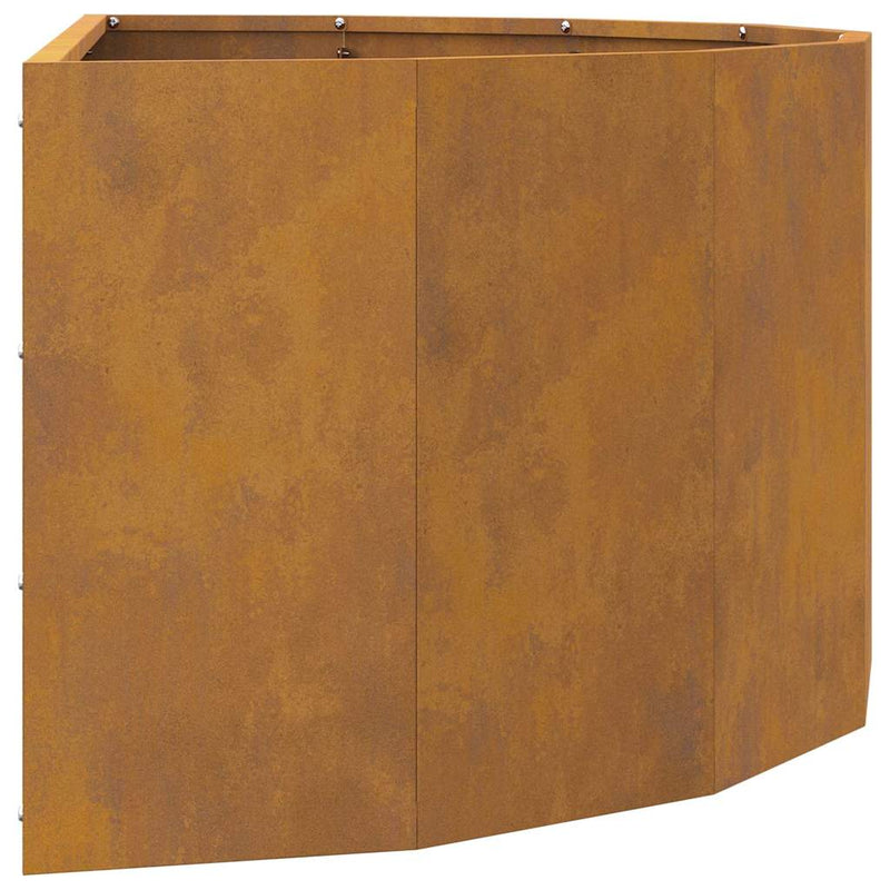 vidaXL Planter Rusty 90 x 45 x 35 cm Weathering Steel