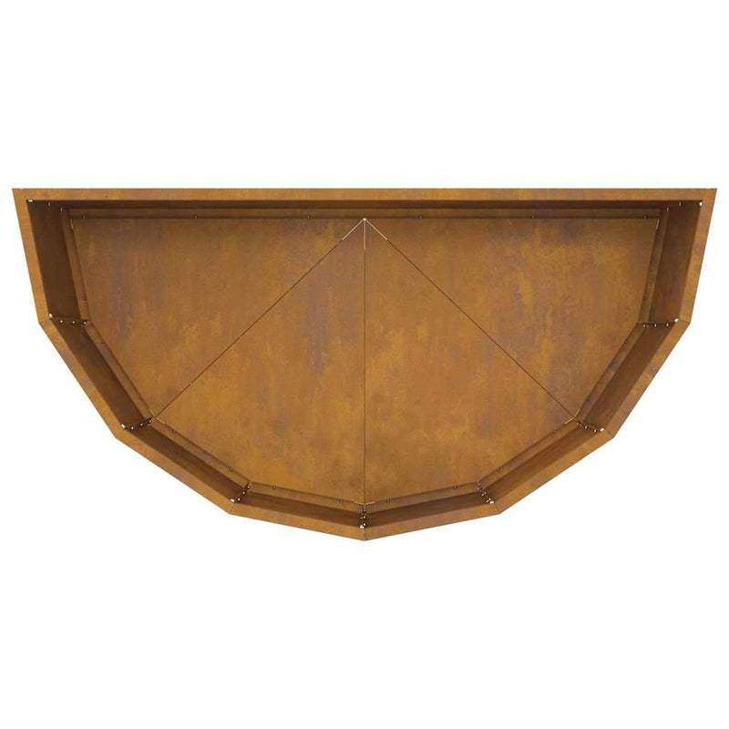 vidaXL Planter Rusty 90 x 45 x 35 cm Weathering Steel