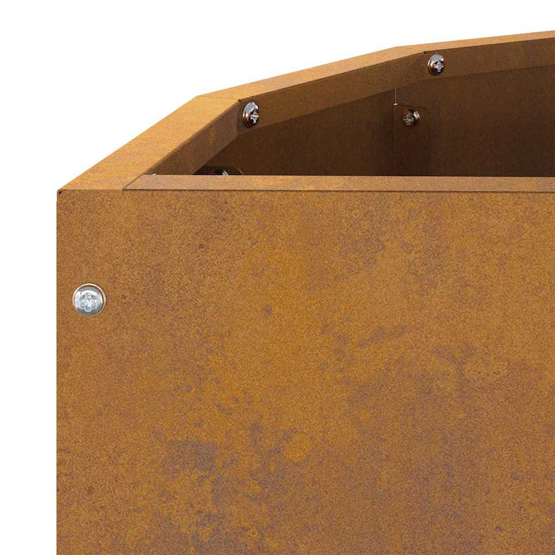 vidaXL Planter Rusty 60 x 30 x 35 cm Weathering Steel