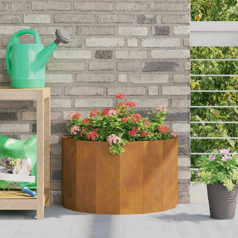 vidaXL Planter Rusty 60 x 30 x 35 cm Weathering Steel