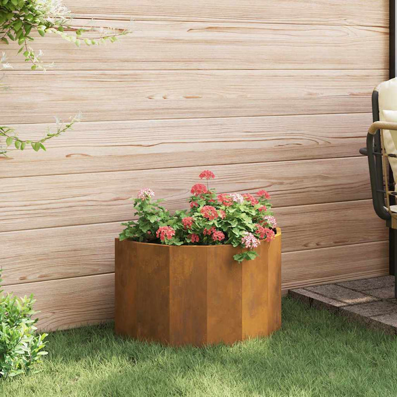 vidaXL Planter Rusty 60 x 30 x 35 cm Weathering Steel