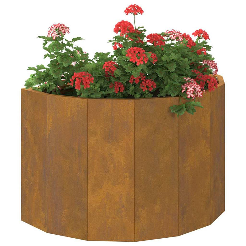 vidaXL Planter Rusty 60 x 30 x 35 cm Weathering Steel