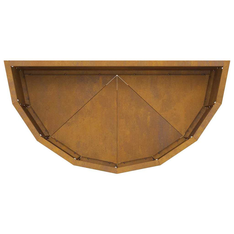 vidaXL Planter Rusty 60 x 30 x 35 cm Weathering Steel