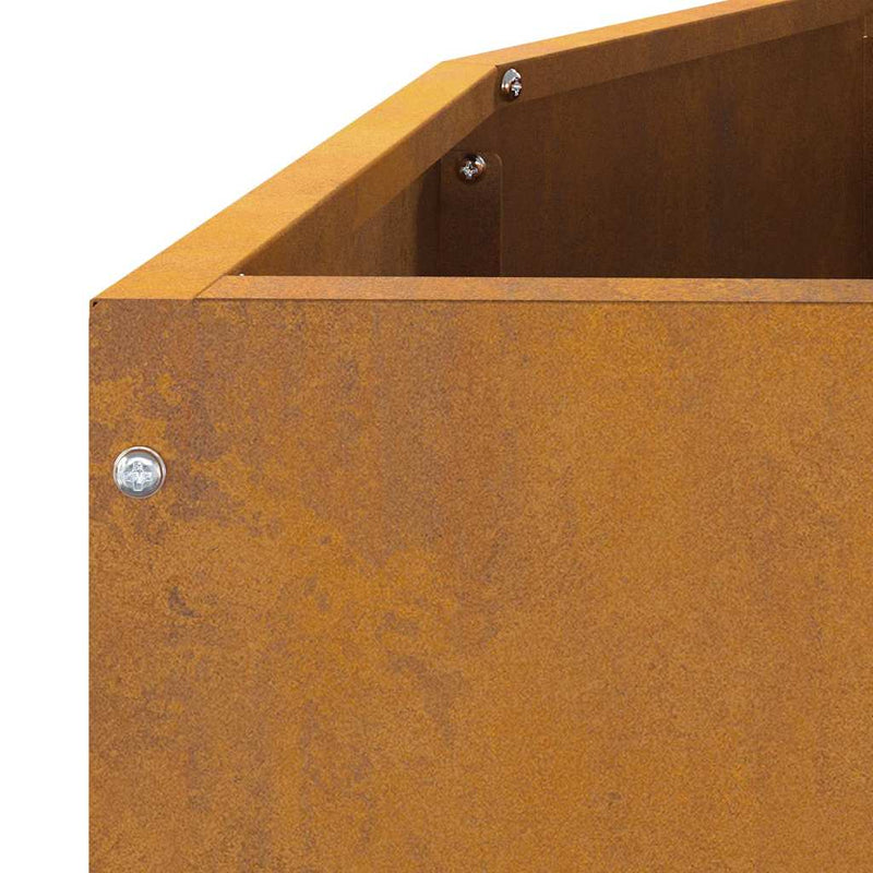 vidaXL Planter Rusty 120 x 60 x 50 cm Weathering Steel