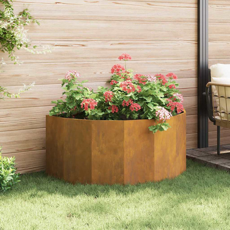vidaXL Planter Rusty 120 x 60 x 50 cm Weathering Steel