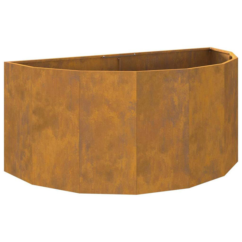 vidaXL Planter Rusty 120 x 60 x 50 cm Weathering Steel