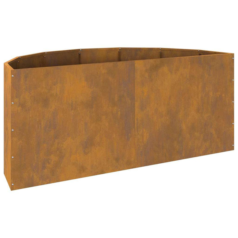 vidaXL Planter Rusty 120 x 60 x 50 cm Weathering Steel