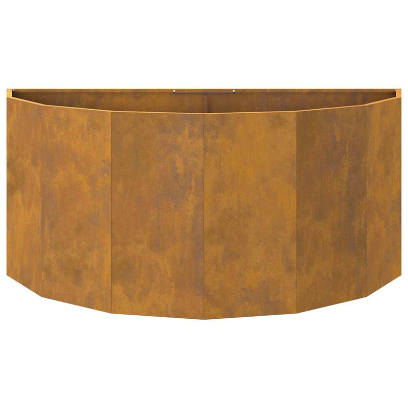 vidaXL Planter Rusty 120 x 60 x 50 cm Weathering Steel