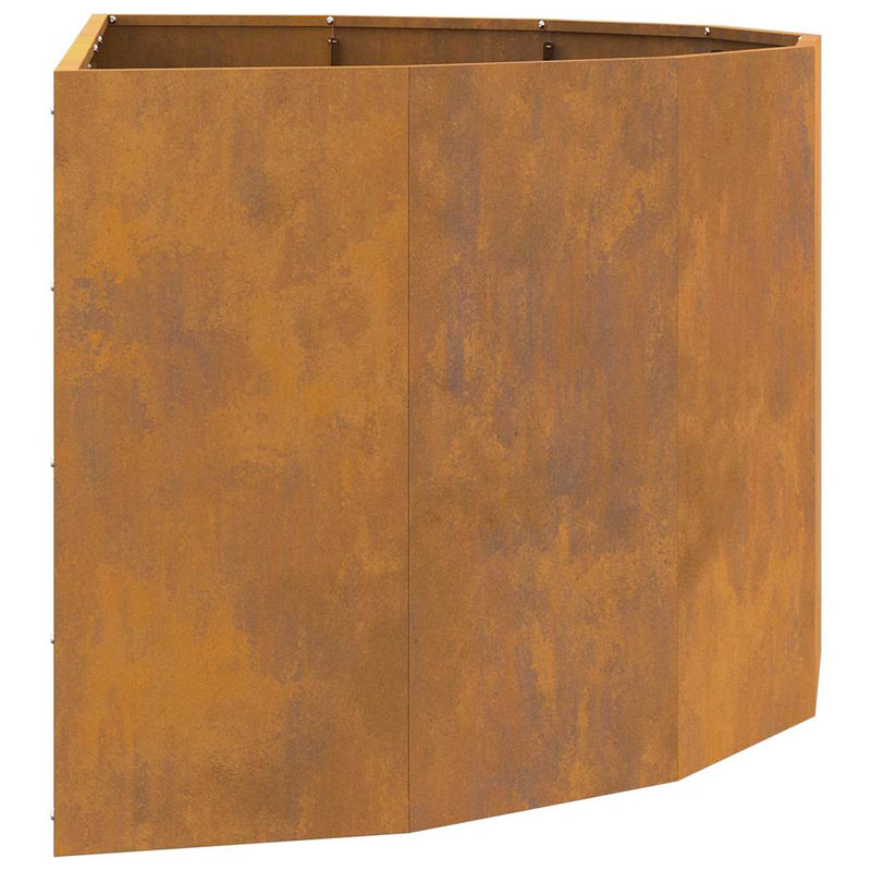 vidaXL Planter Rusty 120 x 60 x 50 cm Weathering Steel