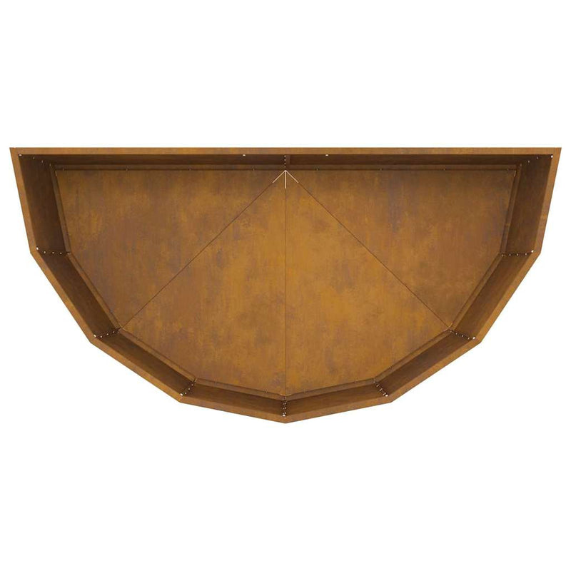 vidaXL Planter Rusty 120 x 60 x 50 cm Weathering Steel