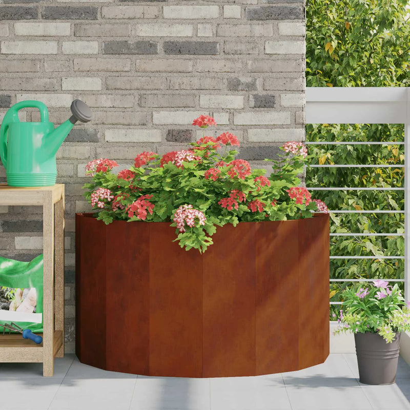 Planter Rusty 90 x 45 x 50 cm Weathering Steel