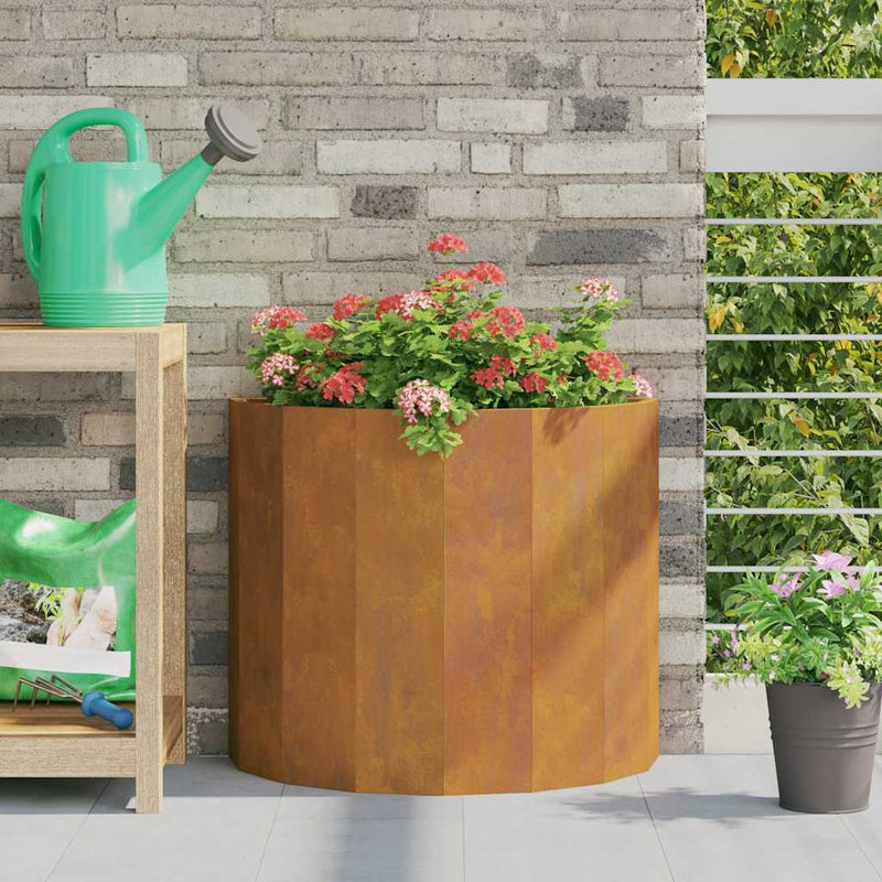 vidaXL Planter Rusty 60 x 30 x 50 cm Weathering Steel