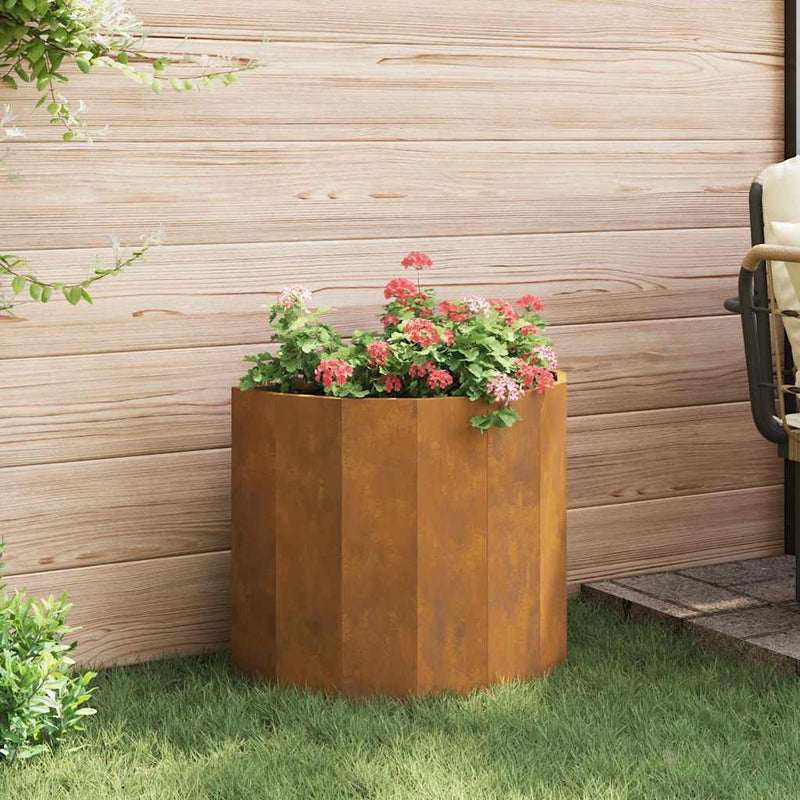 vidaXL Planter Rusty 60 x 30 x 50 cm Weathering Steel